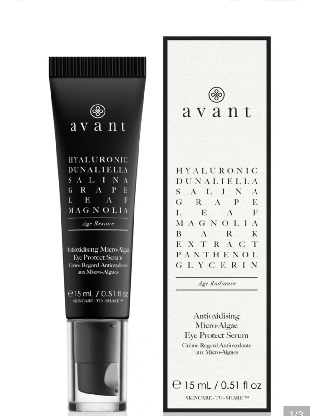 Avant Antioxidising Micro-Algae Eye Protect Serum • 15ml • NIB